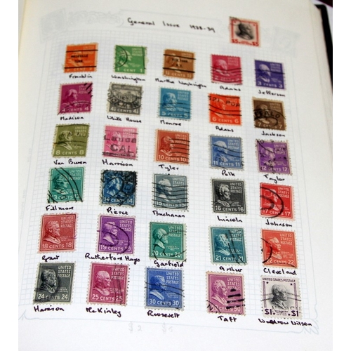 201 - Stamps: Three very good albums of mounted stamps featuring GB, Spain and USA. GB examples from 1840 ... 