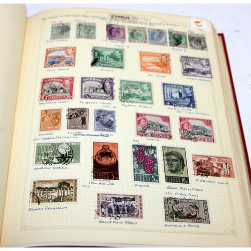 202 - Stamps: Three very good albums of mounted world stamps sorted alphabetically from Abu Dhabi through ... 