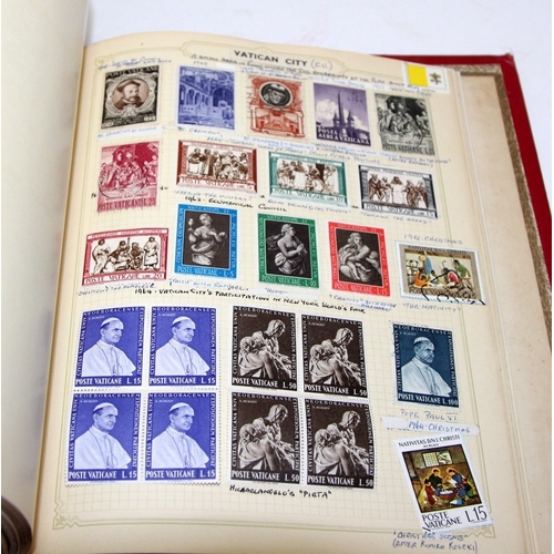 203 - Stamps: Four very good albums of mounted world stamps sorted alphabetically from Italy to Zululand. ... 