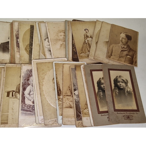 127 - Collection of antique Victorian cabinet cards. good lot to sort through.