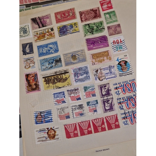 204 - A good collection of various worldwide stamps loose and in stock books. Good lot to sort through.