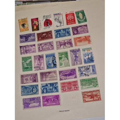 204 - A good collection of various worldwide stamps loose and in stock books. Good lot to sort through.