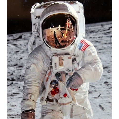 13 - Buzz Aldrin limited edition signed colour photograph, numbered 0635/1969. O/all size 44cms x 37cms