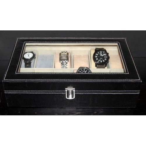 226 - A collection of gent's watches including Rotary, Debert and Lacoste, and a gent's Marc Jacobs chrono... 