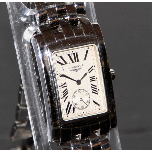 57 - Longines Dolce Vita gents mid size tank quartz watch ref:L5.655.4. Working at time of listing (ref:m... 