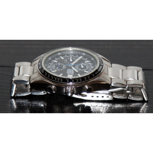 123 - Casio Argent gents quartz chronograph ref:ARG-500. Seen working at time of listing