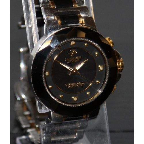 205 - R Harrison Diamond Radio Controlled Solardrive gents watch. Working at time of listing