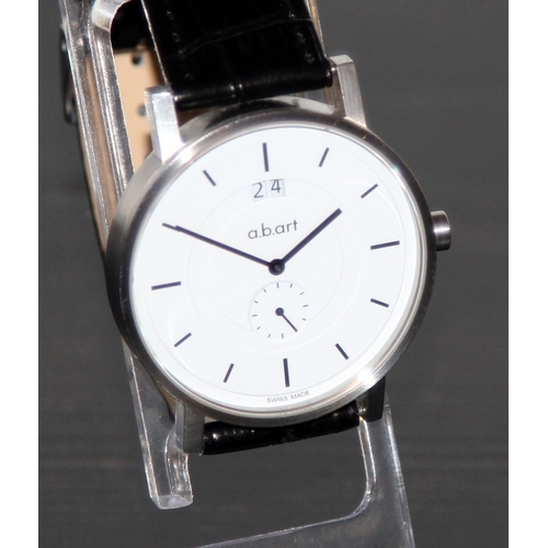 207 - A B Art series 0 gents Swiss quartz dress quartz watch. Working at time of listing