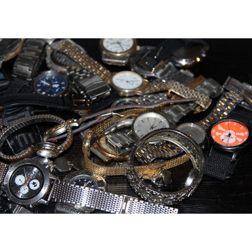 268 - Large collection of ladies and gents fashion watches, all offered untested