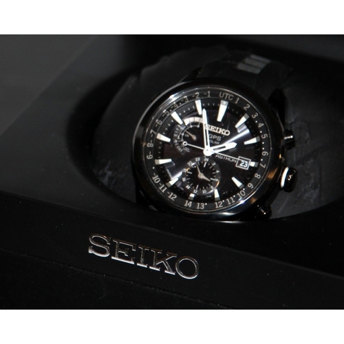 284 - Quality Seiko 1st Gen. Astron GPS Solar ref:7X52-0AB0 gents watch. GPS controlled time and time adju... 