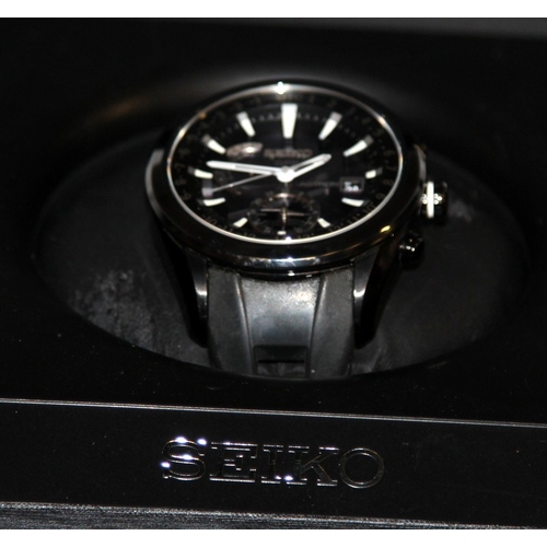 284 - Quality Seiko 1st Gen. Astron GPS Solar ref:7X52-0AB0 gents watch. GPS controlled time and time adju... 