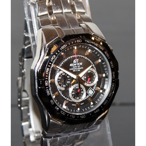 98 - Casio Edifice gents chronograph ref:EF-540. Working at time of listing