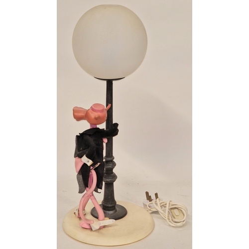 29 - Italian vintage 1970's Linea Zero Pink Panther lamp 51cm tall.