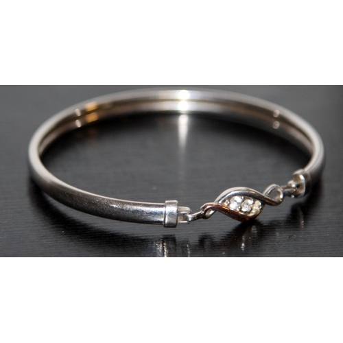 342 - Clogau Cariad Welsh silver and gold bangle