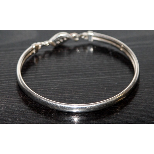 342 - Clogau Cariad Welsh silver and gold bangle