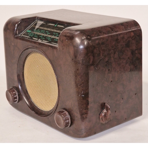 32 - Bush vintage bakelite DAC 90A radio receiver produced in the 1950's. No power lead so offered untest... 