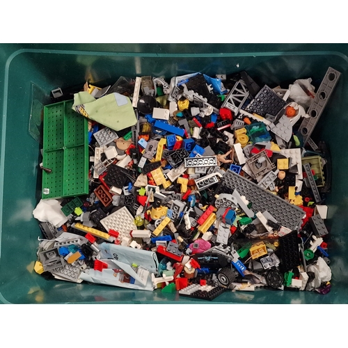 264 - A box of various loose Lego bricks.