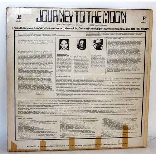 286 - Vintage vinyl LP: Journey to the Moon, an authentic record of conversations between the astronauts a... 