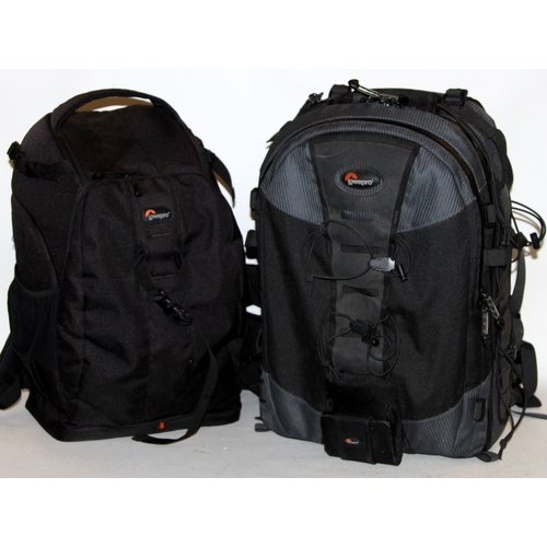 363 - 2 x Quality professional photography Lowepro camera rucksacks, Flipside 500AW and Trekker AWII, both... 