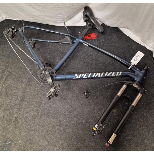 224 - Specialized sports bike frame and seat for spares