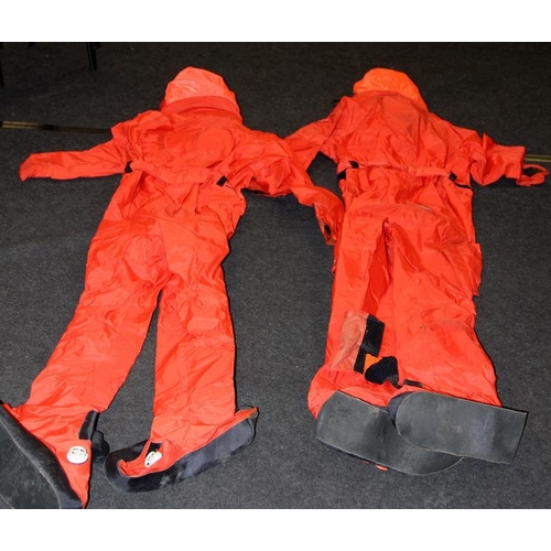 232 - 2 x military grade Beaufort Coverall RAF passenger immersion suits MkI