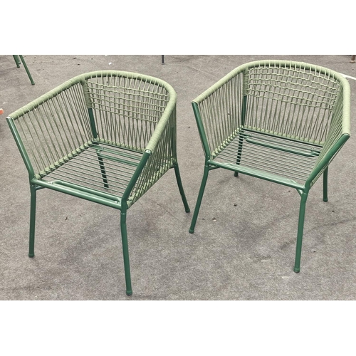 250 - IKEA SEGERON x 2 outdoor Dark Green chairs together with IKEA LACKO outdoor bistro table. This set h... 