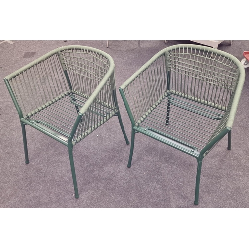 255 - IKEA SEGERON x 2 outdoor Dark Green chairs together with IKEA LACKO outdoor bistro table. This set h... 