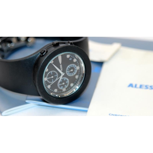 121 - Alessi designer gents chronograph, designed by Stefano Pirovano. Model ref:AL1010. Brand new and box... 