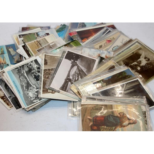 201 - Good selection of early postcards, includes real photo, hand tinted, cartoon and satirical examples