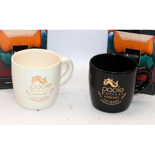 269 - Poole Pottery: Two boxed Poole Pottery limited edition Collectors Club mugs, one ivory (13/100) and ... 