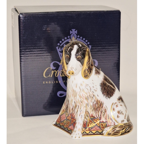 284 - Royal Crown Derby Molly Exclusive Collectors Guild paperweight. Gold stopper. Signed to base c/w box... 