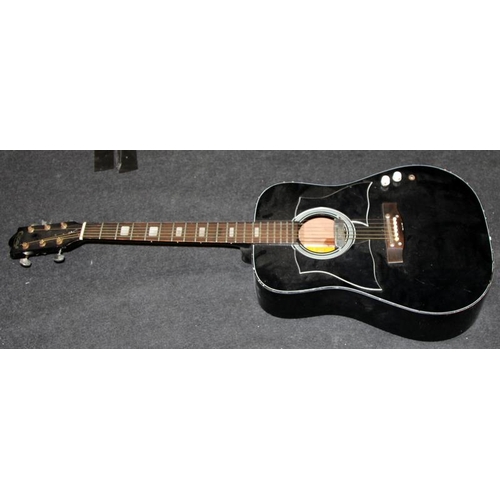 151 - Avon by Rose-Marie Pasadena Dreadnought acoustic guitar with later added vintage Vox single coil pic... 