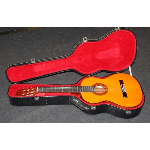 161 - Quality Japanese made Fender Classic model FC-20 classical guitar c/w hard shell gig case