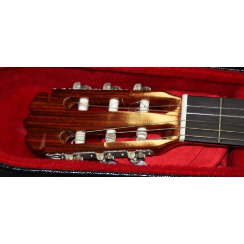 161 - Quality Japanese made Fender Classic model FC-20 classical guitar c/w hard shell gig case