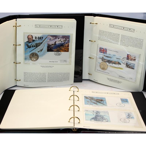 203 - Westminster Collections The History of World War II coin covers and first day covers contained withi... 