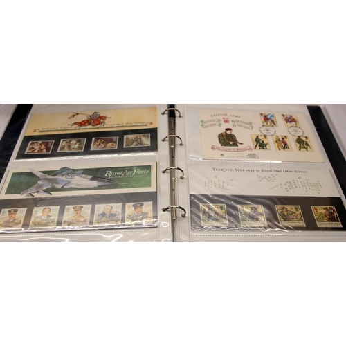 204 - Three folders containing a quantity of First Day Covers and presentation packs, including a selectio... 