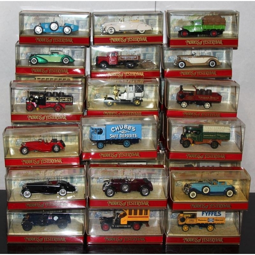 156 - Very large collection of Matchbox Models of Yesteryear die-cast model vehicles (large red box). Arou... 