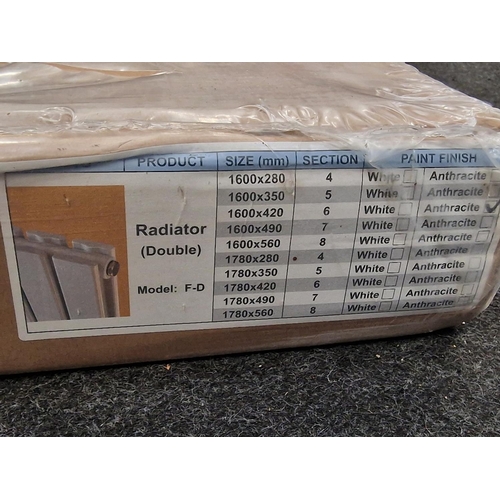 259 - A collection of brand new sealed radiators. Various sizes. Eight in total.