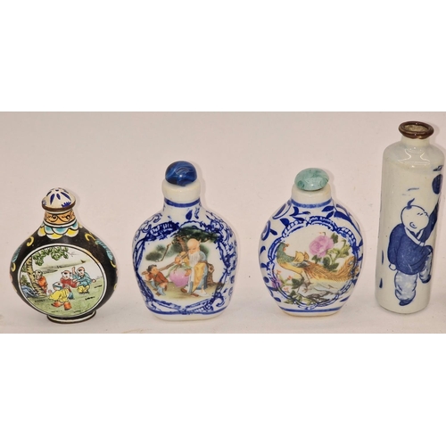 60 - A collection of Oriental porcelain scent bottles (10).