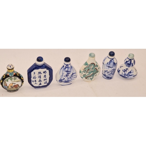 60 - A collection of Oriental porcelain scent bottles (10).