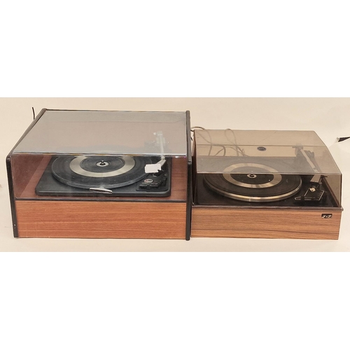 199 - Two vintage Garrard turntables. Both appear complete but not tested.