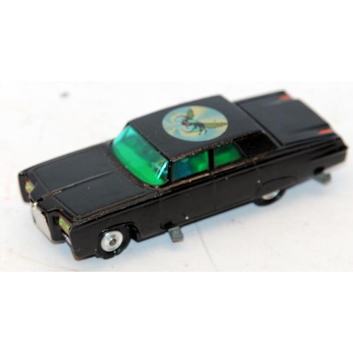 173 - Dinky The Green Hornet Black Beauty, with working missile and radar spinner, Captain Scarlet Spectru... 