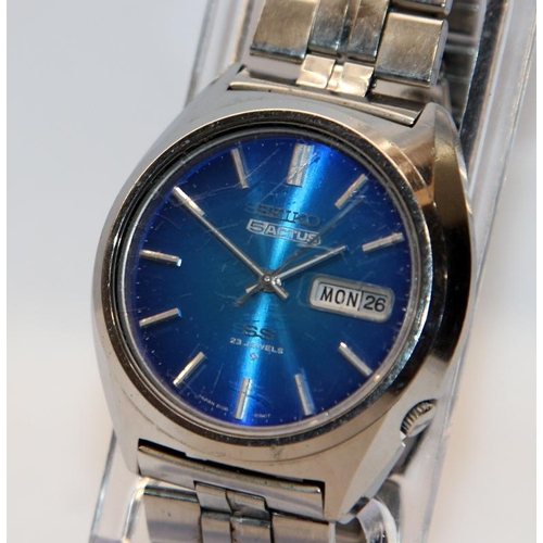 178 - Vintage Seiko 5 Actus gents automatic watch ref:6106-8670. Serial number dates this watch to October... 