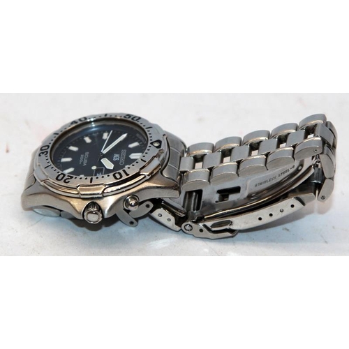 189 - Seiko AGS 200m Scuba kinetic gents watch, JDM Kanji day wheel, ref:5M43-0C30. New capacitor fitted a... 