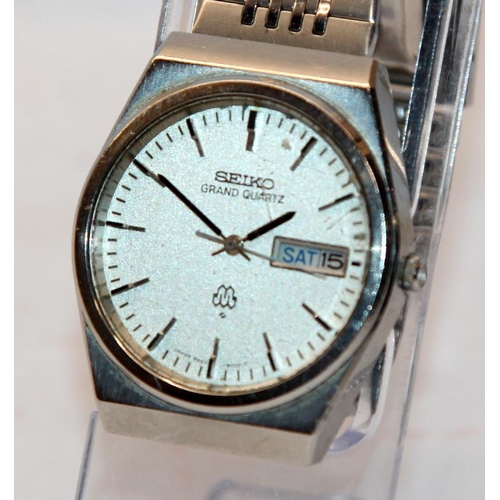 381 - Quality vintage gents Seiko Grand Seiko Twin Quartz dress watch ref:9943-8000. Serial number dates t... 