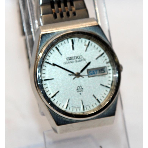 381 - Quality vintage gents Seiko Grand Seiko Twin Quartz dress watch ref:9943-8000. Serial number dates t... 