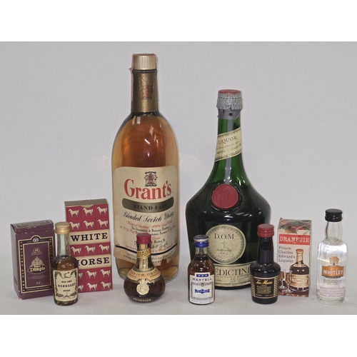 17 - Quantity of misc. alcohol to include Grant's Blended Whisky , Benedictine Liqueur and an assortment ... 