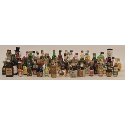 25 - Large quantity of 70+ alcohol miniatures to include some vintage examples.