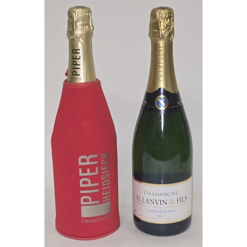 47 - 2 x bottles Champagne to include H. Lavin & Fils 750ml and Piper Champagne (REF P97, P85).