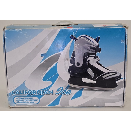 162 - Californian Ice pair of softboot ice skates boxed in used condition (REF E76).